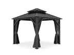 8.5×8.5 ft Aluminum Hardtop Gazebo