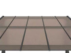 10×10 ft Wall-Mounted Polycarbonate Lean-To Gazebo