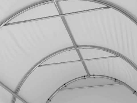 12×20 ft Dome Heavy Duty Steel Carport